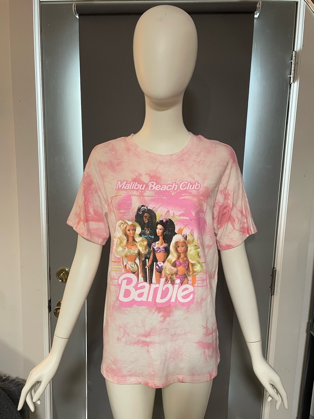 Rare Mattel 2022 Barbie x Forever 21 Malibu Beach Club Tie Dye Shirt Size Small